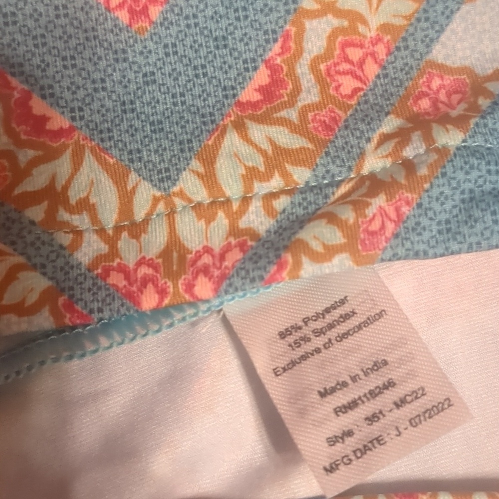 Cabana Life-Green-Floral New Handkerchief-Babydoll /Tulip sleeve Dress UPF 50+ - Picture 8 of 8